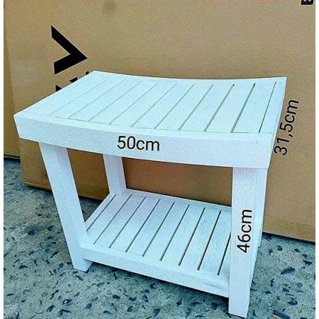 50-249845 White : Ghế Đôn , Ghế Tắm - Màu Trắng